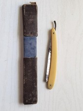 Rasoio dritto giapponese vintage Kamisori con scatola