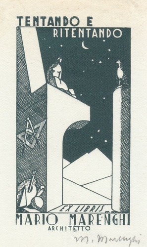 Exlibris bookplate klischee - bookplate,
