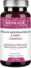 Trans Resveratrol NAD+ Complex 686Mg Anti-Età E Antiossidanti Quercetina Piperin