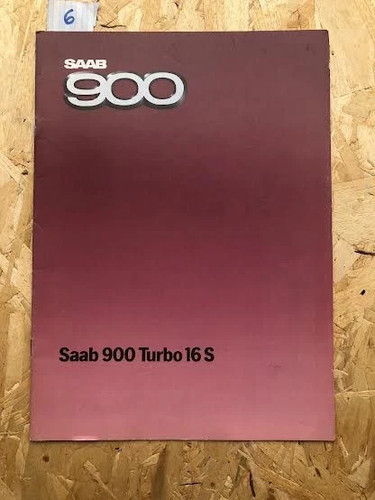 Saab 900 turbo16s brochure - saab,