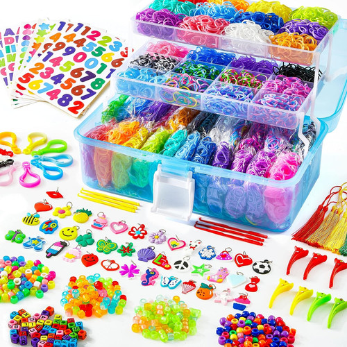 17500 rubber loom bands with - rubber,