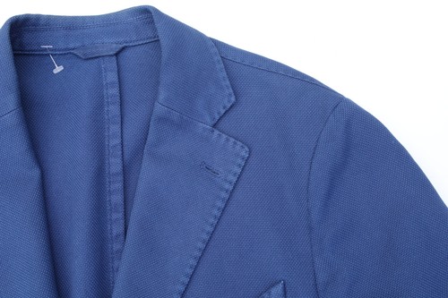 Giacca blazer uomo cotone blu
