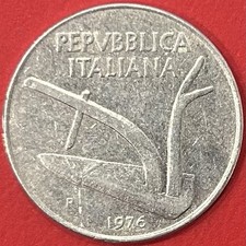 Moneta lire 1976 spighe - lire,