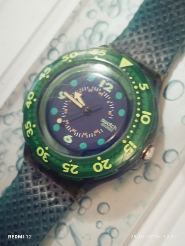 Swatch scuba 1991 blue - scuba,