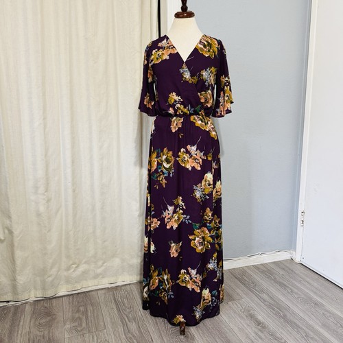 Maxi abito donna viola