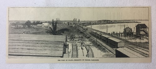 1886 rivista incisione porto - 1886, ~