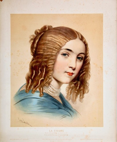 1850 lithographie portrait - 1850,