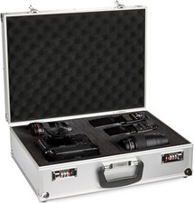 Valigetta Alluminio Porta Utensili Camere Custodia Universale Imbottita Argento