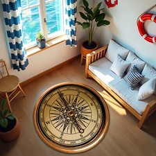 Tappeto bussola stile retrò