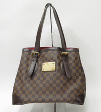 Autentica borsa a tracolla Louis Vuitton Damier Ebene Hampstead MM Tote Bag F...