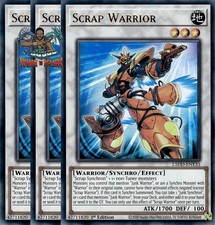 Yugioh! 3x Scrap Warrior