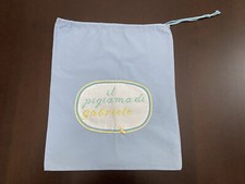 SACCA PORTAPIGIAMA CON NOME "GABRIELE" RICAMATO A PUNTO CROCE 