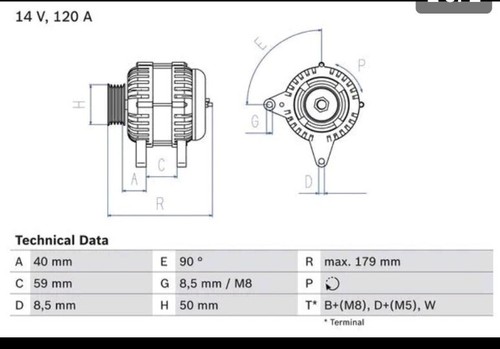 Alternatore 0986038950 bosch - alternatore,