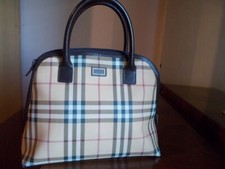  Burberry  borsa con check classico originale modello con manici Vintage NUOVA