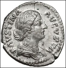 Faustina II Augusta Denario monete antiche romane ancient roman coin denarius 