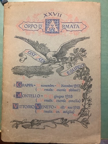 Xxvii corpo armata i - corpo, d’armata