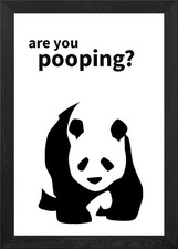 panda Framed Wall Art Poster