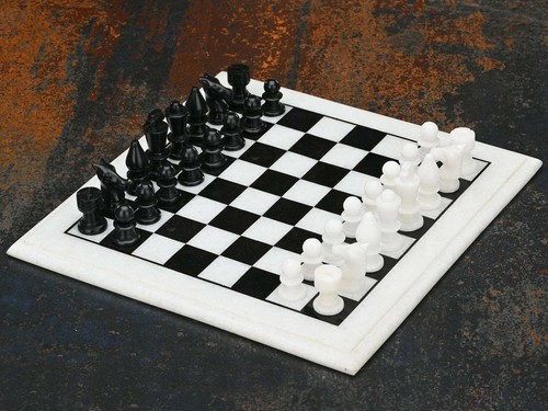 Scacchiera marmo con - marmo, 15"
