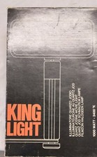 Illuminatore Lampada Quarzo Iodio KING LIGHT , originale anni 70,1000 Watt