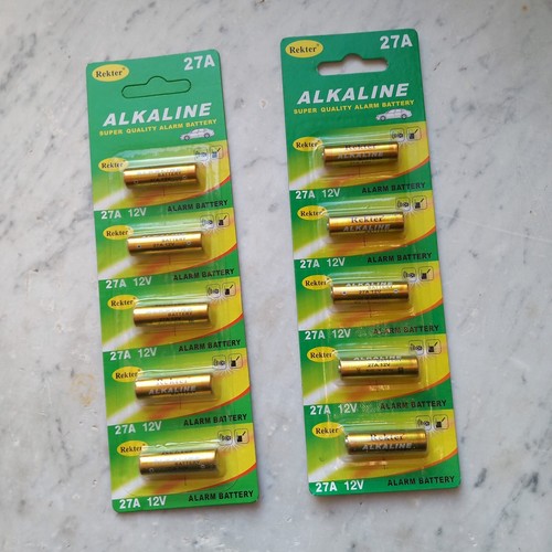10x pile 27a 12v batterie - 10x,