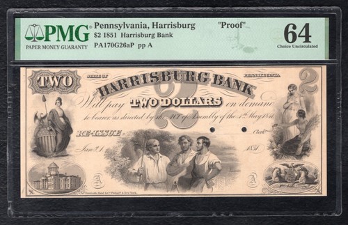 1851 harrisburg bank - 1851,