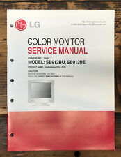 LG Studioworks 912U 912E SB912BU BE Monitor Manuale di servizio *Originale*