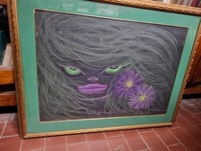 Novella Parigini (1921-1993)  "ritratto " pastello 48x68 in cornice SG ^