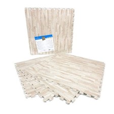 SET 4 PZ PIASTRELLA EVA EFFETTO PARQUET 60X60CM TAPPETO PUZZLE TAPPETINO 194692