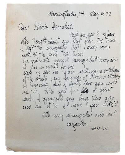 Scarsa lettera autografa