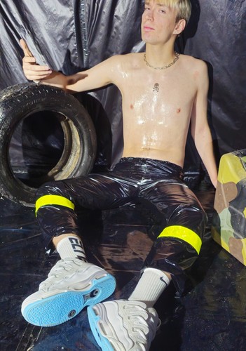 Rodspot glanznylon pants black - pants,