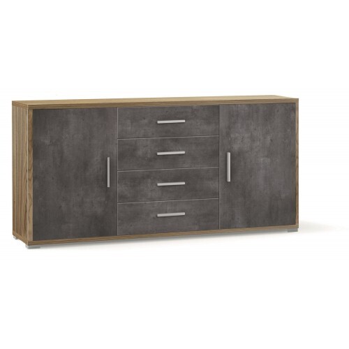 Credenza noce nero mobile - nero, 2