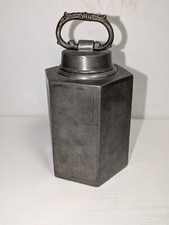 Antico Contenitore in Peltro Pewter Porta Vivande  XIX secolo