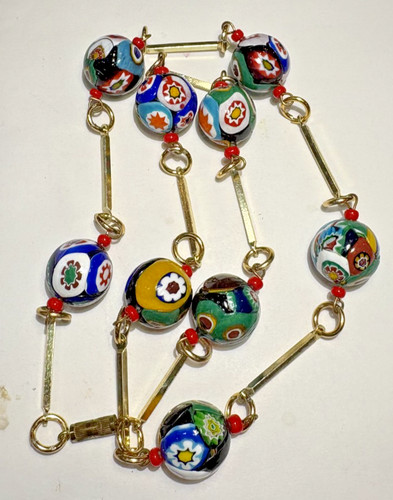 Collana vintage big - vintage, red