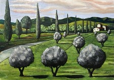 Paesaggio toscano – Viale di