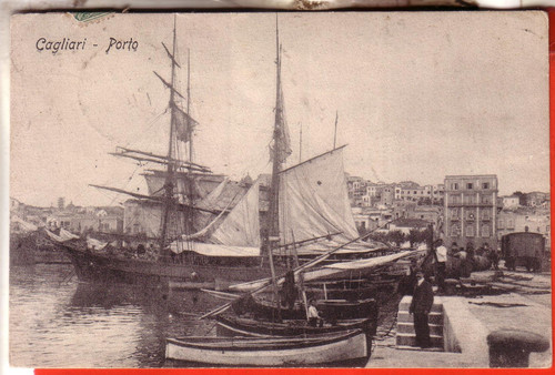 Cartolina cagliari citta fp - cagliari, citta'