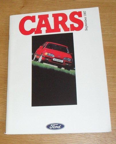 Ford brochure 1987 fiesta - ford,