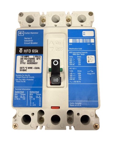 Eaton hfd3110 110amp poli - eaton, 3