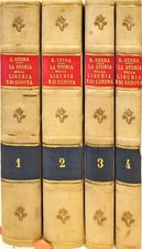 LA STORIA DELLA LIGURIA E DI GENOVA - G. SERRA - G. POMBA 1834 - 4 VOL. COMPLETO