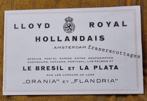 1920 orania flandria lloyd - orania,