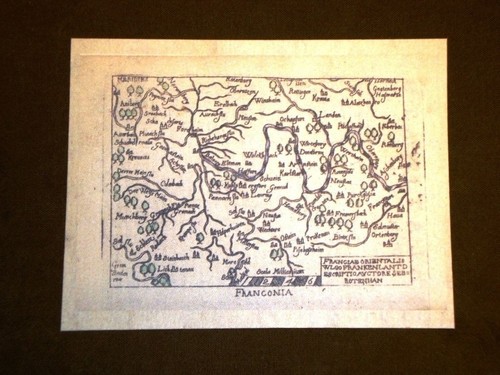 Mappa franconia theatrum orbis - mappa,