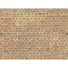 Muro in mattoni rossi 32x15 cm