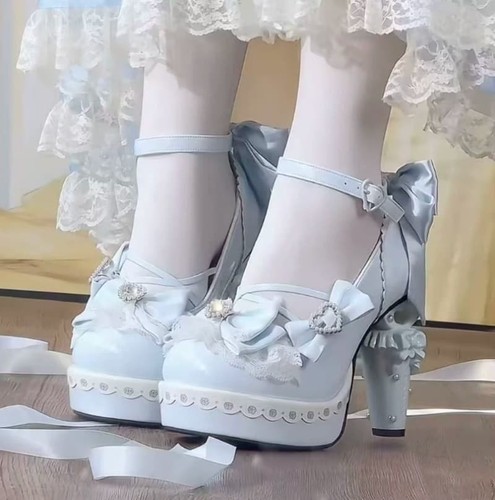 Scarpe lolita punta tonda - scarpe,