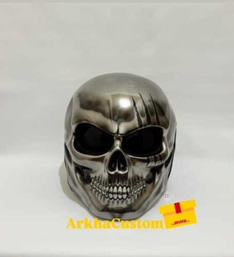 Casco moto chopper skull con - casco,