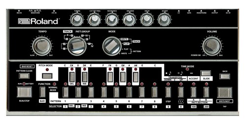 Roland 303 skin nero - nero, |