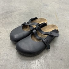 Zoccoli Birki’s Dorian Birko-Flor neri con cinturino versatili donna taglia 37EU usati