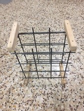 Cantinetta Porta 12 Bottiglie Vino In Legno e metallo anche da tavolo