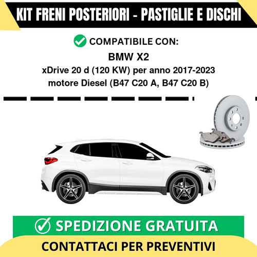 Kit freni posteriori bmw - freni,