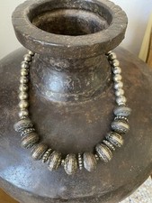Collana Etnica Tribale Boules Metallo Sconosciuto 112 Grammi