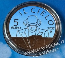 ??​  ITALIA 2025 RENATO ZERO IL CIELO SERIE CANZONI MONETA 5 EURO ARGENTO