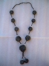 COLLANA LANA COTTA LUNGA ETNICO NEPAL